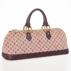 Pre Owned Louis Vuitton Mini Lin Horizontal Alma