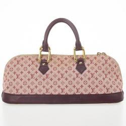 Pre Owned Louis Vuitton Mini Lin Horizontal Alma