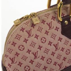 Pre Owned Louis Vuitton Mini Lin Horizontal Alma