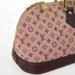 Pre Owned Louis Vuitton Mini Lin Horizontal Alma