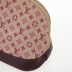 Pre Owned Louis Vuitton Mini Lin Horizontal Alma