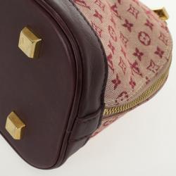 Pre Owned Louis Vuitton Mini Lin Horizontal Alma