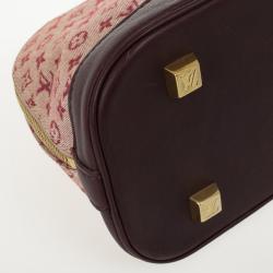 Pre Owned Louis Vuitton Mini Lin Horizontal Alma