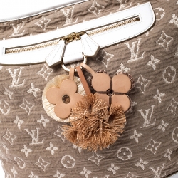 Pre Owned Louis Vuitton Blanc Monogram Limited Edition Sabbia Besace Bag                                     