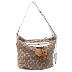 Pre Owned Louis Vuitton Blanc Monogram Limited Edition Sabbia Besace Bag                                     