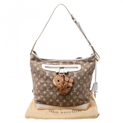 Pre Owned Louis Vuitton Blanc Monogram Limited Edition Sabbia Besace Bag                                     