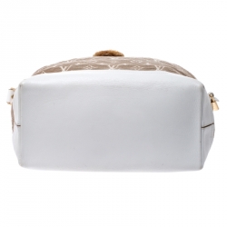Pre Owned Louis Vuitton Blanc Monogram Limited Edition Sabbia Besace Bag                                     