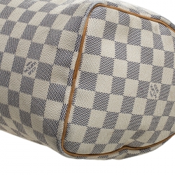 Pre Owned Louis Vuitton Damier Azur Canvas Speedy 25 Bag