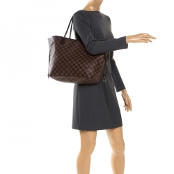 Louis Vuitton Damier Ebene Canvas Neverfull MM Bag