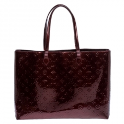 مملوكة مسبقًا Louis Vuitton Amarante Monogram Vernis Wilshire GM Bag