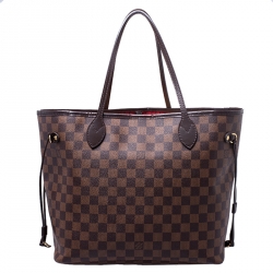 Louis Vuitton Damier Ebene Canvas Neverfull MM Bag