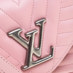 Pre Owned Louis Vuitton Smoothie Pink Leather New Wave Chain PM Bag