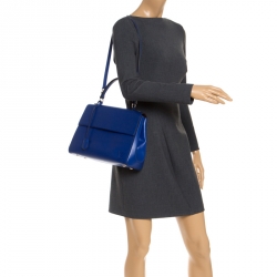 Louis Vuitton Epi Cluny Bag Blue Light brown Leather ref.785440