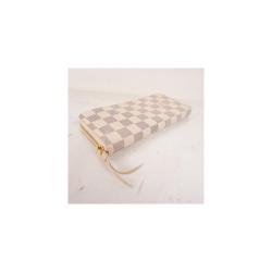 Pre Owned Louis Vuitton Damier Azur Canvas Zippy Compact Wallet