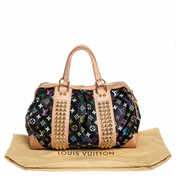 Pre Owned Louis Vuitton Black Multicolore Monogram Canvas Courtney GM Bag