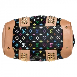 Pre Owned Louis Vuitton Black Multicolore Monogram Canvas Courtney GM Bag