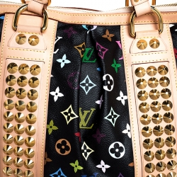 Pre Owned Louis Vuitton Black Multicolore Monogram Canvas Courtney GM Bag