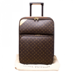 Pre Owned Louis Vuitton Monogram Canvas Pegase 55 Luggage