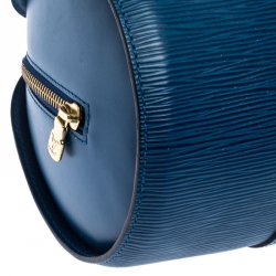 مملوكة مسبقًا حقيبة لوي فيتون سوفلوت جلد أيبي توليدو زرقاء