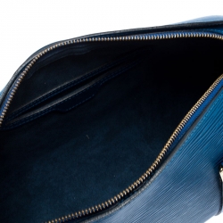 مملوكة مسبقًا حقيبة لوي فيتون سوفلوت جلد أيبي توليدو زرقاء