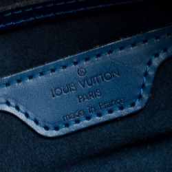 مملوكة مسبقًا حقيبة لوي فيتون سوفلوت جلد أيبي توليدو زرقاء