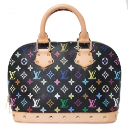 Louis Vuitton Black Multicolore Monogram Canvas Alma PM Bag