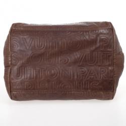 مملوكة مسبقًا Louis Vuitton Limited Edition Chocolate Leather Paris Souple Whisper PM Bag