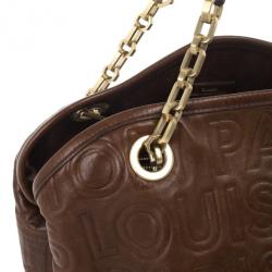 مملوكة مسبقًا Louis Vuitton Limited Edition Chocolate Leather Paris Souple Whisper PM Bag