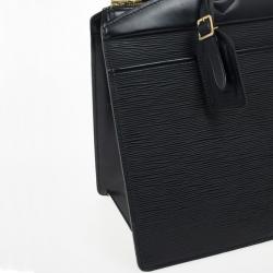 Pre Owned Louis Vuitton Black Epi Leather Riviera Bag