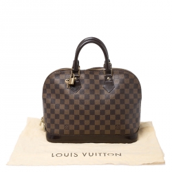 Louis Vuitton Damier Ebene Canvas Alma PM Bag