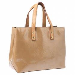 Pre Owned Louis Vuitton Noisette Vernis Reade PM Bag