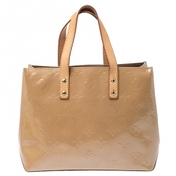 Pre Owned Louis Vuitton Noisette Vernis Reade PM Bag