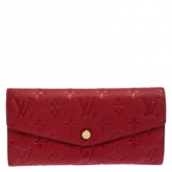 Louis Vuitton – Sarah Wallet Scarlet Monogram Empreinte – Queen