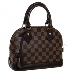 Pre Owned Louis Vuitton Damier Ebene Canvas Alma BB Bag