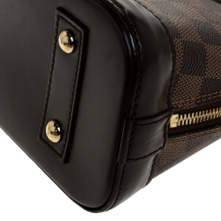 Pre Owned Louis Vuitton Damier Ebene Canvas Alma BB Bag