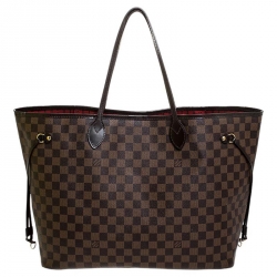 Louis Vuitton Damier Ebene Canvas Neverfull GM Bag