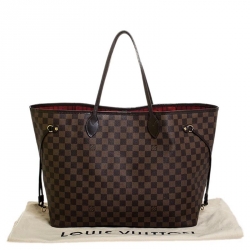 Louis Vuitton Damier Ebene Canvas Neverfull GM Bag
