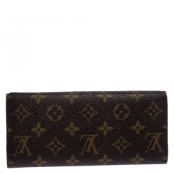 Pre Owned Louis Vuitton Monogram Canvas Emilie Wallet