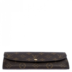 Pre Owned Louis Vuitton Monogram Canvas Emilie Wallet