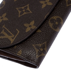 Pre Owned Louis Vuitton Monogram Canvas Emilie Wallet