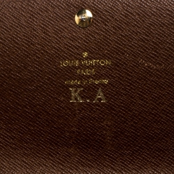Pre Owned Louis Vuitton Monogram Canvas Emilie Wallet