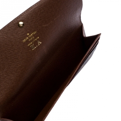 Pre Owned Louis Vuitton Monogram Canvas Emilie Wallet