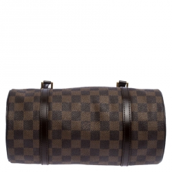 Pre Owned Louis Vuitton Damier Ebene Canvas Papillon 28 Bag