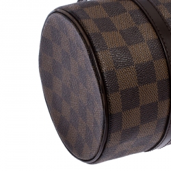 Pre Owned Louis Vuitton Damier Ebene Canvas Papillon 28 Bag