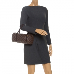 Pre Owned Louis Vuitton Damier Ebene Canvas Papillon 28 Bag