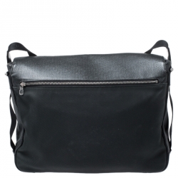 مملوكة مسبقًا Louis Vuitton Black/Green Taiga Dersou Messenger Bag