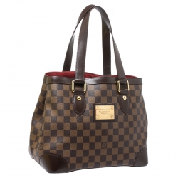 Pre Owned Louis Vuitton Damier Ebene Canvas Hampstead PM Bag