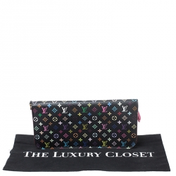 Louis Vuitton Black Monogram Multicolore Insolite Wallet