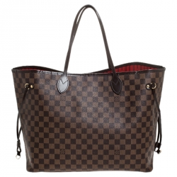 Louis Vuitton Damier Ebene Canvas Neverfull GM Bag