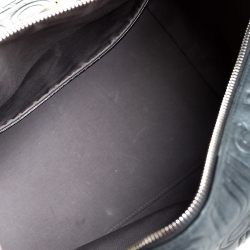Pre Owned Louis Vuitton Black Monogram Paris Embossed Leather Limited Edition Speedy Cube 30 Bag